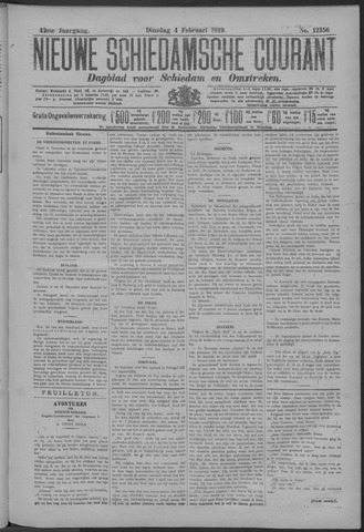 Nieuwe Schiedamsche Courant 1919-02-04