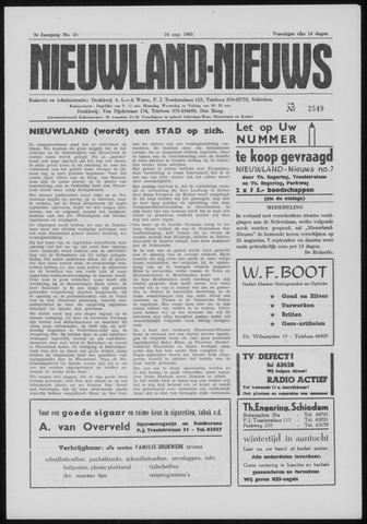 Nieuwland Nieuws 1961-08-24