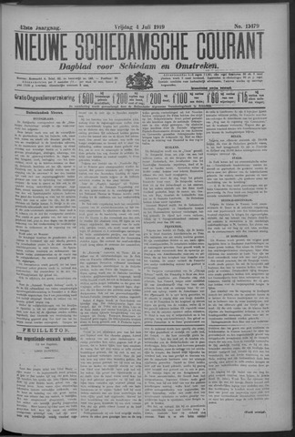 Nieuwe Schiedamsche Courant 1919-07-04