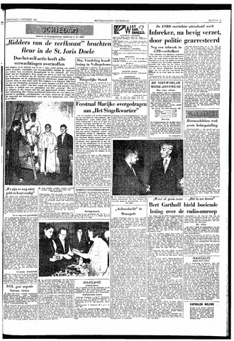 Rotterdamsch Nieuwsblad / Schiedamsche Courant / Rotterdams Dagblad / Waterweg / Algemeen Dagblad 1958-10-01