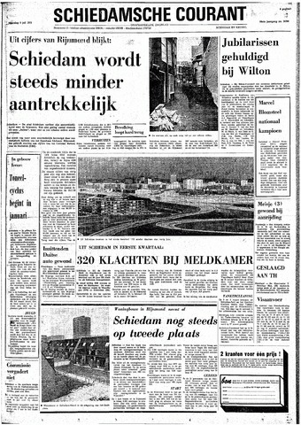 Rotterdamsch Nieuwsblad / Schiedamsche Courant / Rotterdams Dagblad / Waterweg / Algemeen Dagblad 1973-07-09