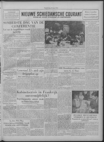 Nieuwe Schiedamsche Courant 1954-06-10
