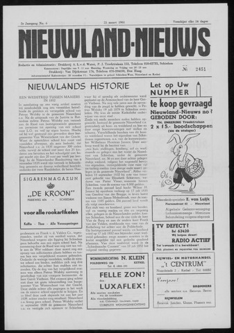 Nieuwland Nieuws 1961-03-23