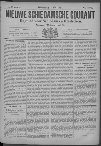 Nieuwe Schiedamsche Courant 1894-05-02