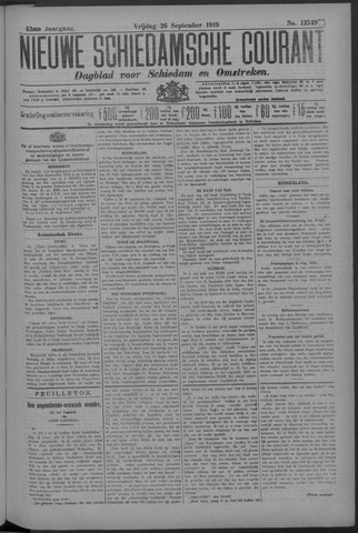 Nieuwe Schiedamsche Courant 1919-09-26
