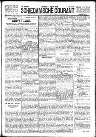 Schiedamsche Courant 1926-04-17