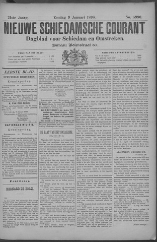 Nieuwe Schiedamsche Courant 1898-01-09