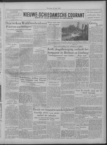 Nieuwe Schiedamsche Courant 1952-07-23