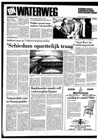 Rotterdamsch Nieuwsblad / Schiedamsche Courant / Rotterdams Dagblad / Waterweg / Algemeen Dagblad 1985-03-29
