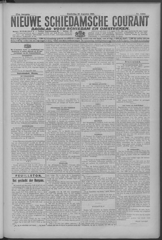 Nieuwe Schiedamsche Courant 1924-08-28