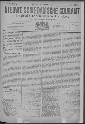 Nieuwe Schiedamsche Courant 1894-01-05