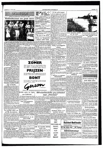 Rotterdamsch Nieuwsblad / Schiedamsche Courant / Rotterdams Dagblad / Waterweg / Algemeen Dagblad 1957-06-11