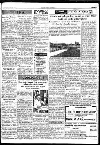 Rotterdamsch Nieuwsblad / Schiedamsche Courant / Rotterdams Dagblad / Waterweg / Algemeen Dagblad 1957-01-05