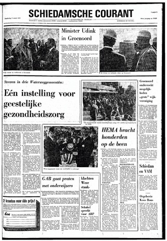 Rotterdamsch Nieuwsblad / Schiedamsche Courant / Rotterdams Dagblad / Waterweg / Algemeen Dagblad 1972-03-09