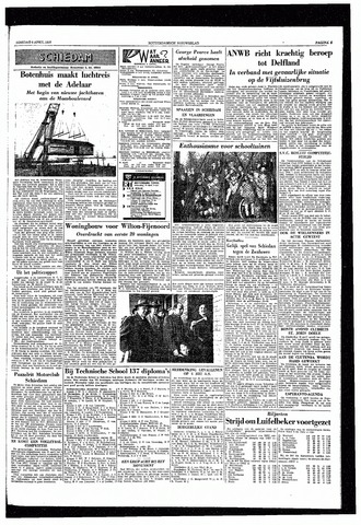 Rotterdamsch Nieuwsblad / Schiedamsche Courant / Rotterdams Dagblad / Waterweg / Algemeen Dagblad 1957-04-09