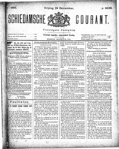 Schiedamsche Courant 1886-12-24