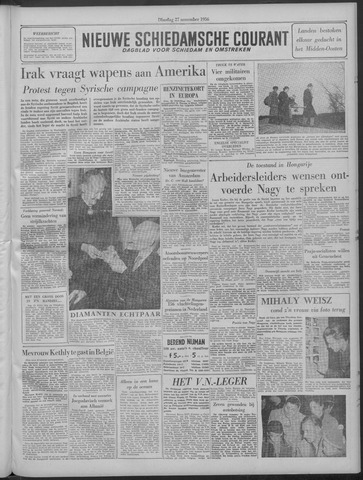 Nieuwe Schiedamsche Courant 1956-11-27