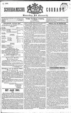 Schiedamsche Courant 1864-01-25