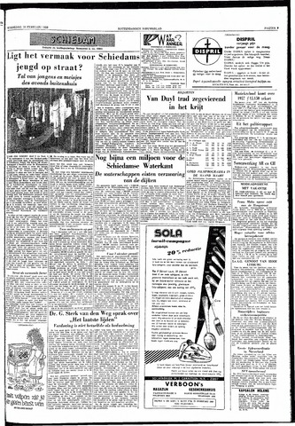 Rotterdamsch Nieuwsblad / Schiedamsche Courant / Rotterdams Dagblad / Waterweg / Algemeen Dagblad 1958-02-19