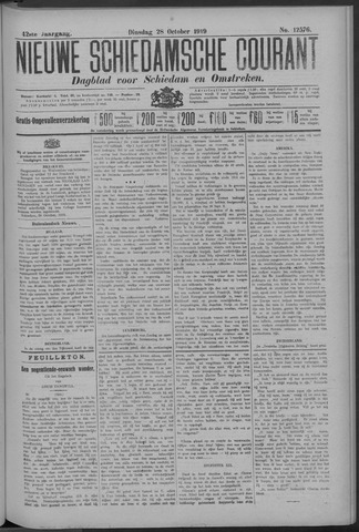 Nieuwe Schiedamsche Courant 1919-10-28