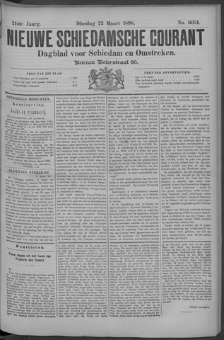 Nieuwe Schiedamsche Courant 1898-03-22