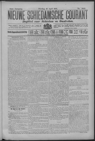 Nieuwe Schiedamsche Courant 1921-04-26