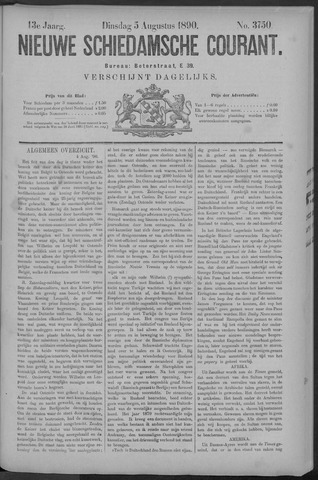 Nieuwe Schiedamsche Courant 1890-08-05