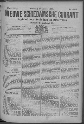 Nieuwe Schiedamsche Courant 1900-10-27