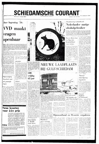 Rotterdamsch Nieuwsblad / Schiedamsche Courant / Rotterdams Dagblad / Waterweg / Algemeen Dagblad 1969-11-13