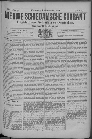 Nieuwe Schiedamsche Courant 1898-09-07