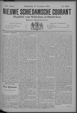 Nieuwe Schiedamsche Courant 1894-11-15