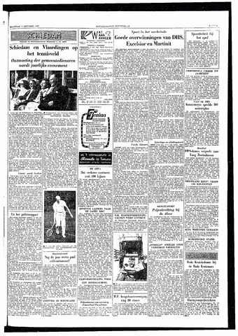 Rotterdamsch Nieuwsblad / Schiedamsche Courant / Rotterdams Dagblad / Waterweg / Algemeen Dagblad 1957-10-07