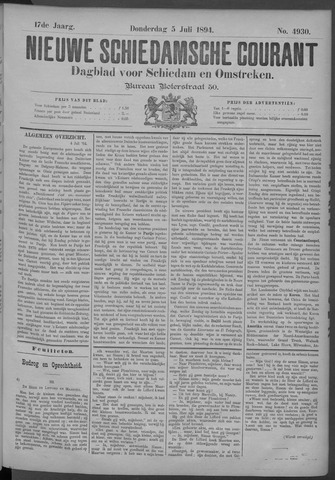 Nieuwe Schiedamsche Courant 1894-07-05