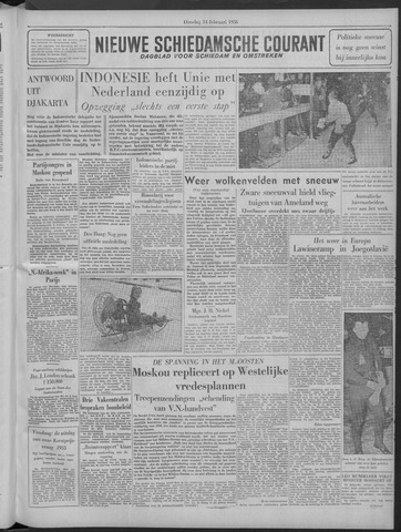 Nieuwe Schiedamsche Courant 1956-02-14