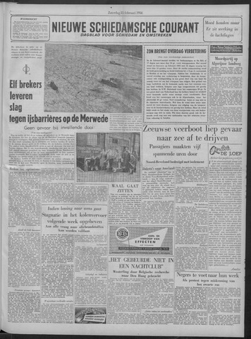 Nieuwe Schiedamsche Courant 1956-02-25