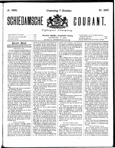 Schiedamsche Courant 1896-10-07