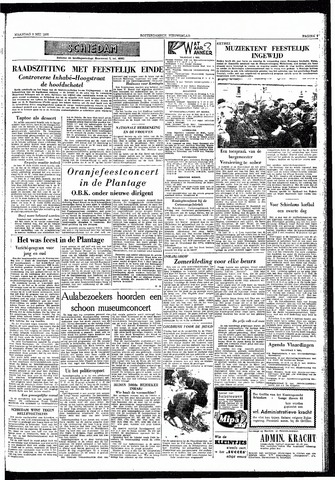 Rotterdamsch Nieuwsblad / Schiedamsche Courant / Rotterdams Dagblad / Waterweg / Algemeen Dagblad 1955-05-02