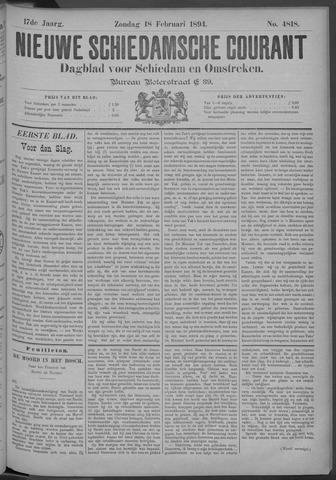 Nieuwe Schiedamsche Courant 1894-02-18