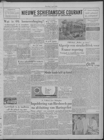 Nieuwe Schiedamsche Courant 1956-04-07