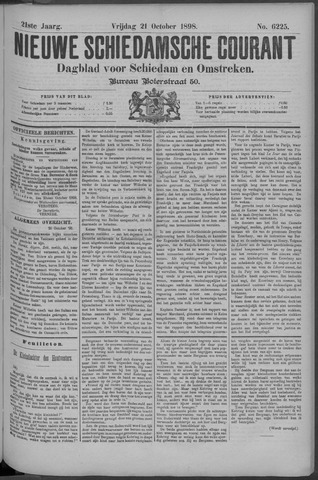 Nieuwe Schiedamsche Courant 1898-10-21