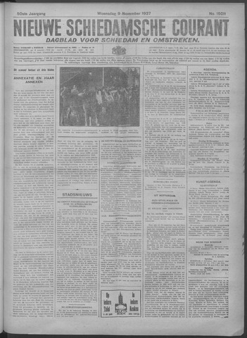 Nieuwe Schiedamsche Courant 1927-11-09