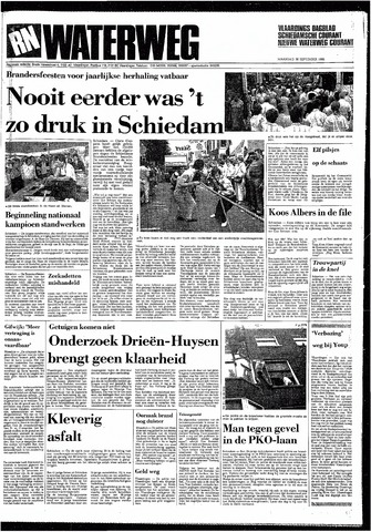 Rotterdamsch Nieuwsblad / Schiedamsche Courant / Rotterdams Dagblad / Waterweg / Algemeen Dagblad 1985-09-30