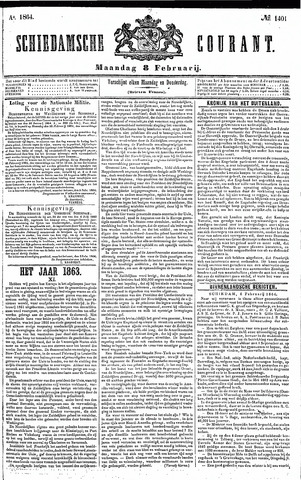 Schiedamsche Courant 1864-02-08