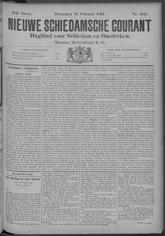 Nieuwe Schiedamsche Courant 1894-02-14