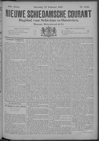 Nieuwe Schiedamsche Courant 1894-02-24