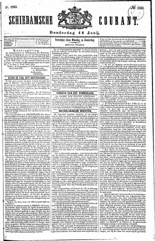 Schiedamsche Courant 1863-06-11