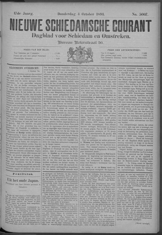 Nieuwe Schiedamsche Courant 1894-10-04
