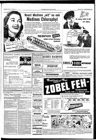 Rotterdamsch Nieuwsblad / Schiedamsche Courant / Rotterdams Dagblad / Waterweg / Algemeen Dagblad 1953-09-02