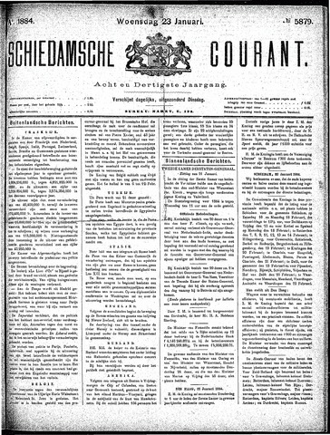 Schiedamsche Courant 1884-01-23