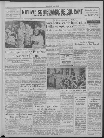 Nieuwe Schiedamsche Courant 1956-03-12